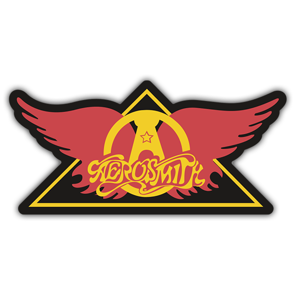 Car & Motorbike Stickers: Aerosmith Classic Logo in Triangle