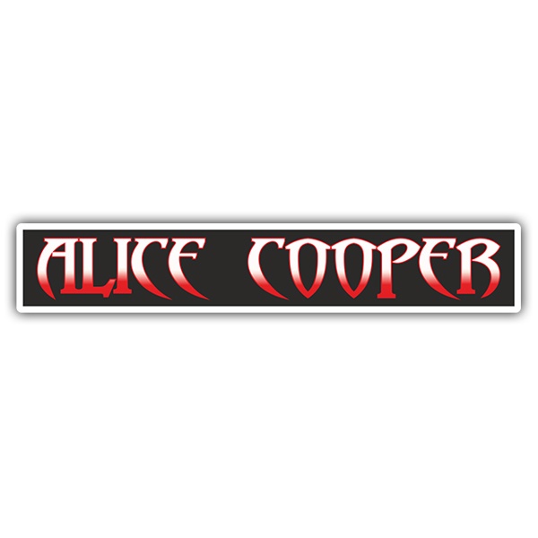Car & Motorbike Stickers: Alice Cooper