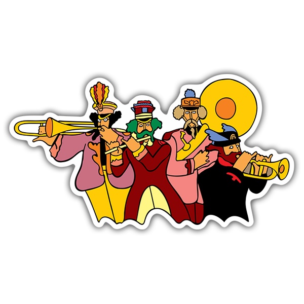 Car & Motorbike Stickers: The Beatles Band