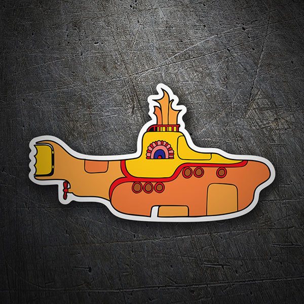 Car & Motorbike Stickers: The Beatles Yellow Submarine