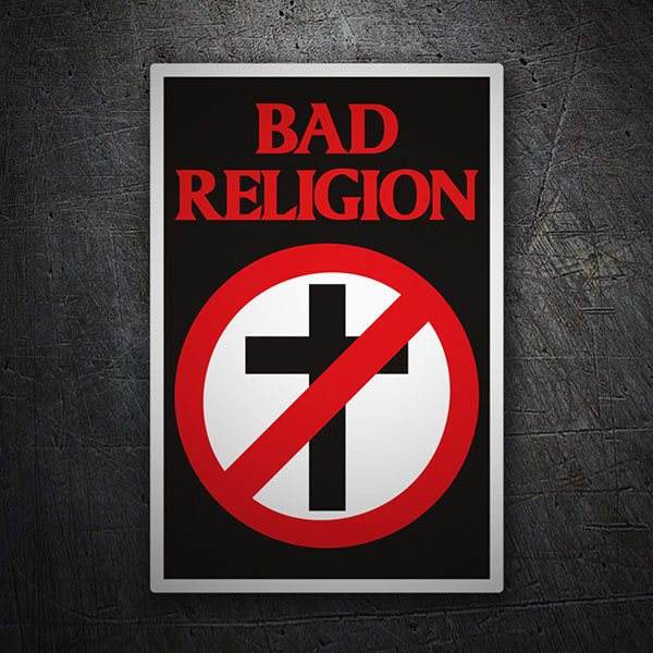 Car & Motorbike Stickers: Bad Religion with Crossbuster