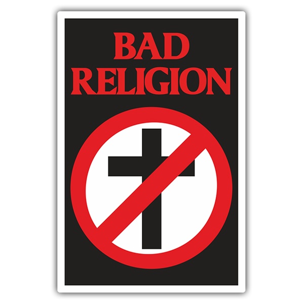 Car & Motorbike Stickers: Bad Religion with Crossbuster