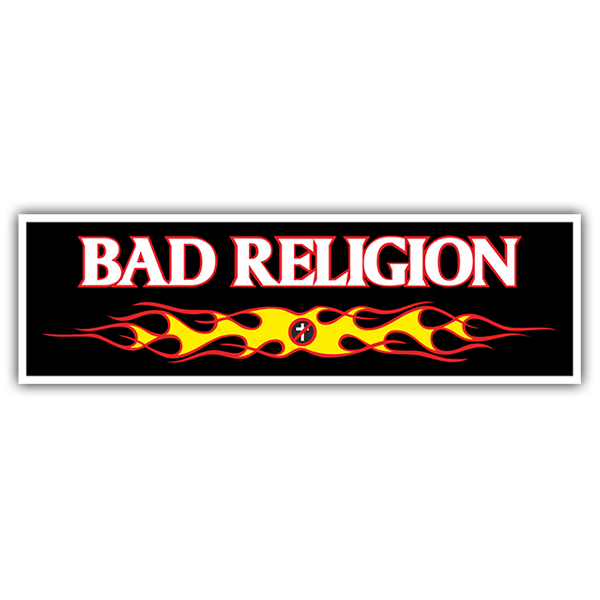 Car & Motorbike Stickers: Bad Religion Fire