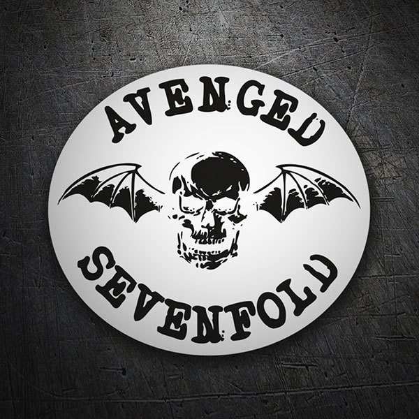Car & Motorbike Stickers: Avenged Sevenfold with Skull and Bat Wings