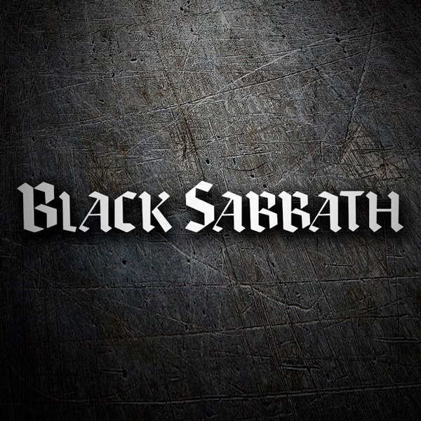 Car & Motorbike Stickers: Black Sabbath Logo in Bold Typography
