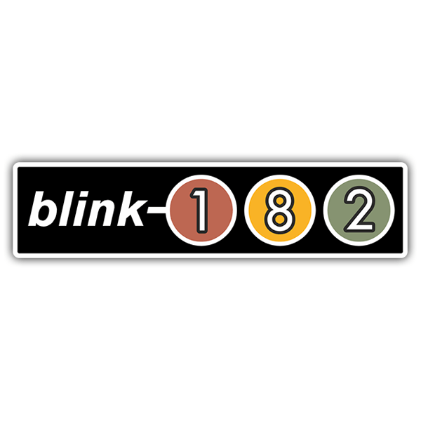 Car & Motorbike Stickers: Blink 182 Retro