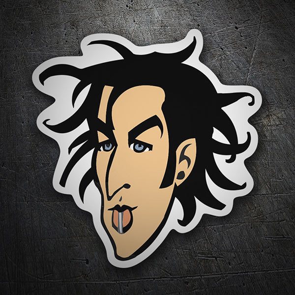 Car & Motorbike Stickers: Caricature Face of Blink 182
