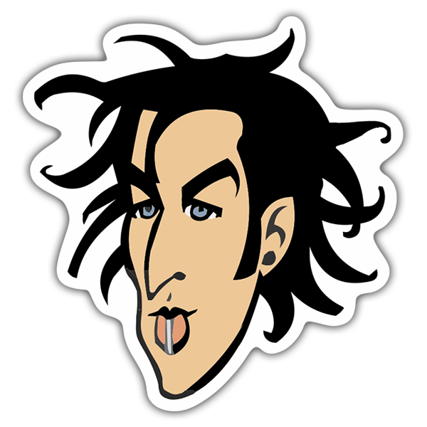 Car & Motorbike Stickers: Caricature Face of Blink 182
