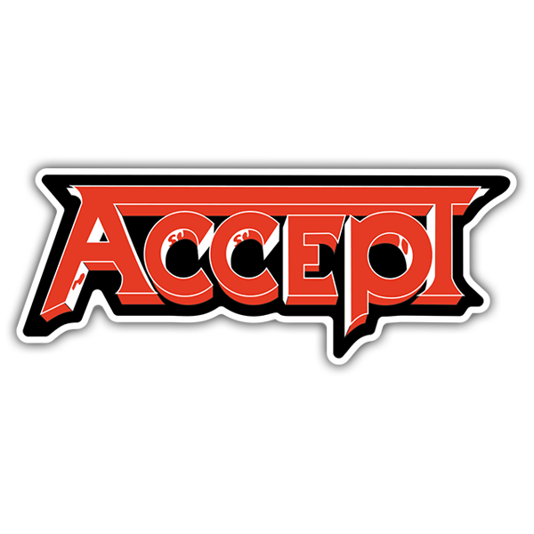 Car & Motorbike Stickers: Accept in Angular Letters