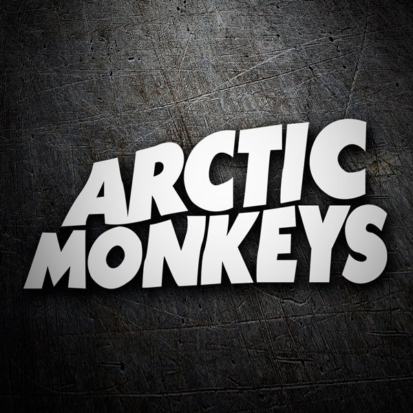 Car & Motorbike Stickers: Arctic Monkeys in Dynamic Typography
