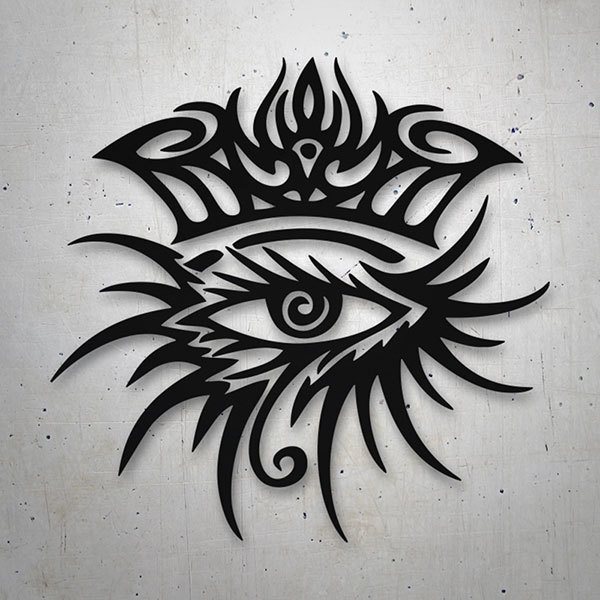 Car & Motorbike Stickers: Stylized Eye with Abstract Details