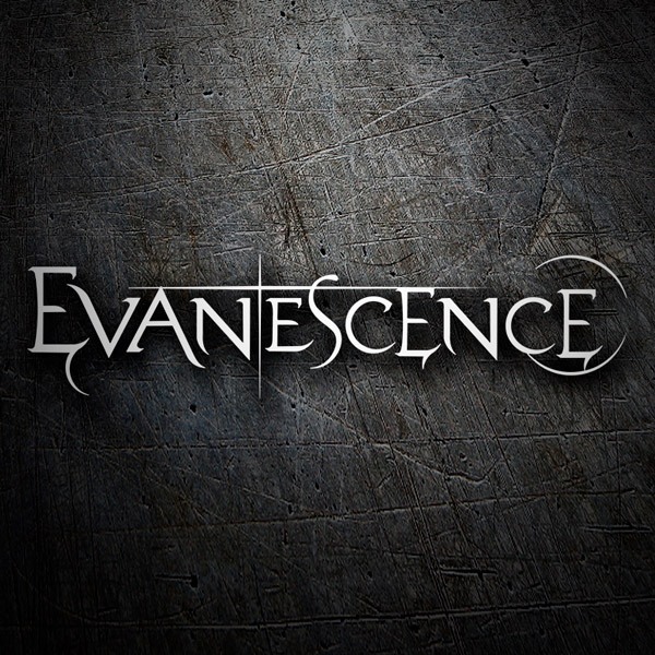 Car & Motorbike Stickers: EVANESCENCE with Stylized Typography