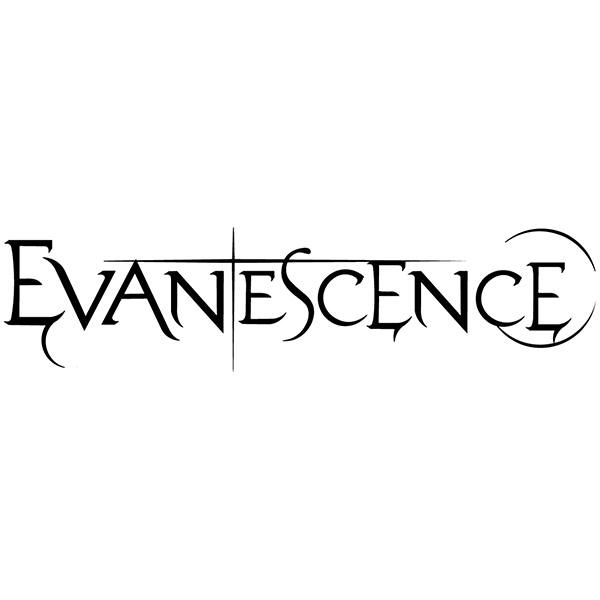 Car & Motorbike Stickers: EVANESCENCE with Stylized Typography