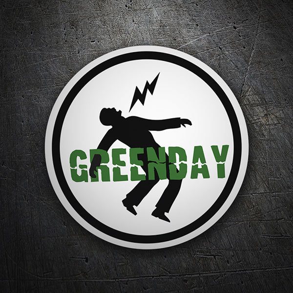 Car & Motorbike Stickers: Silhouette of Falling Person with GREENDAY