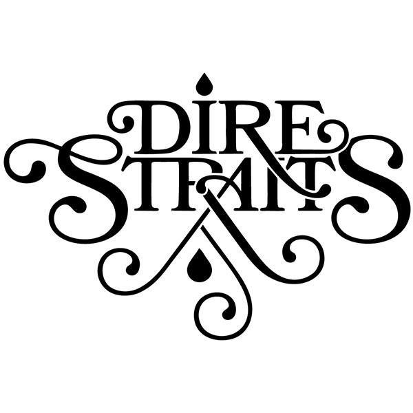 Car & Motorbike Stickers: Dire Straits with Ornamental Details