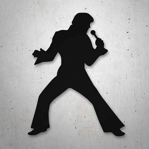 Car & Motorbike Stickers: Elvis Presley Silueta