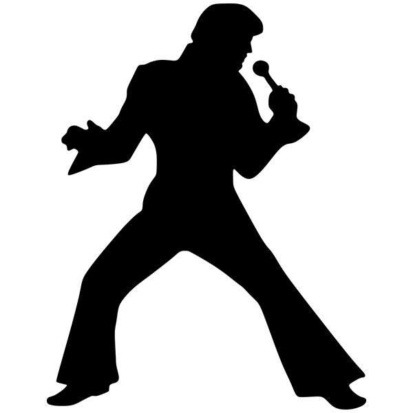 Car & Motorbike Stickers: Elvis Presley Silueta