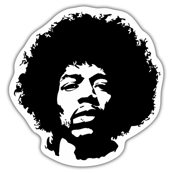 Car & Motorbike Stickers: Jimi Hendrix Classic