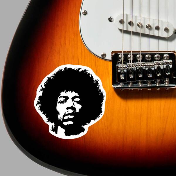 Car & Motorbike Stickers: Jimi Hendrix Classic 5