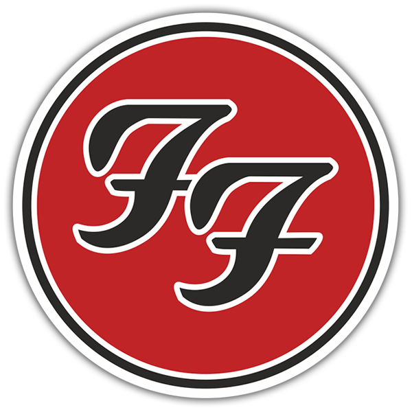 Foo Fighters Circle Logo Vinyl Die Cut Sticker – Oracal Glossy/Matte – US Made – Car Window Laptop Decal