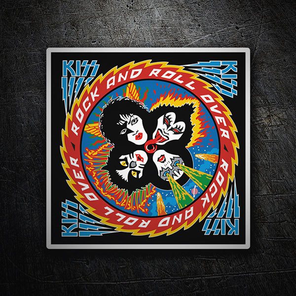 Car & Motorbike Stickers: Kiss Rock and Roll Over