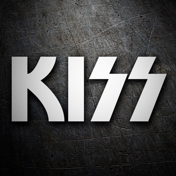 Car & Motorbike Stickers: Kiss Logo
