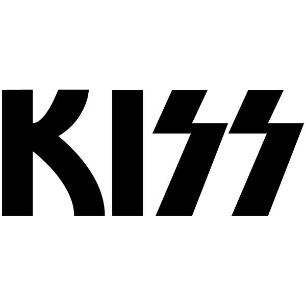 Car & Motorbike Stickers: Kiss Logo