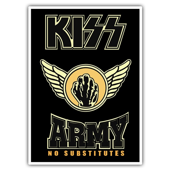 Car & Motorbike Stickers: Kiss Army