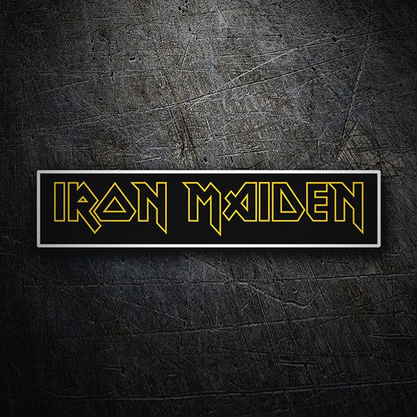 Car & Motorbike Stickers: Iron Maiden Yellow