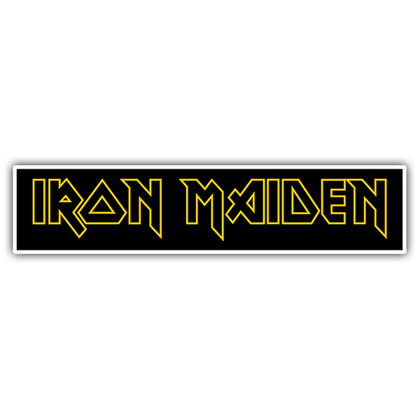 Car & Motorbike Stickers: Iron Maiden Yellow