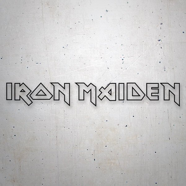 Car & Motorbike Stickers: Iron Maiden Logo in Plain Text