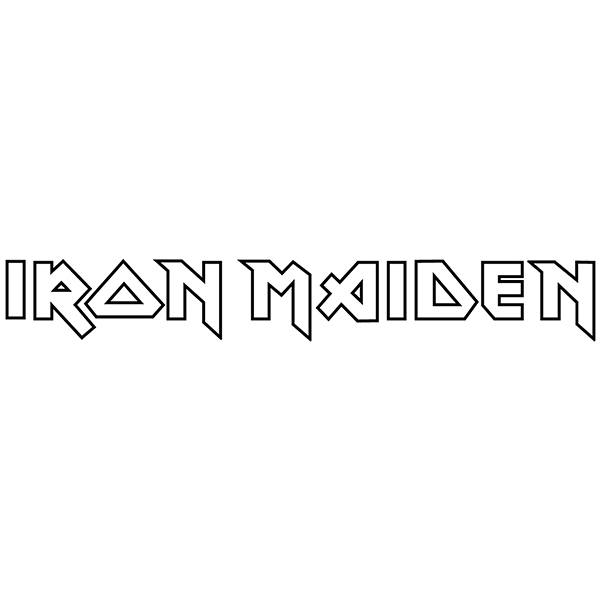 Car & Motorbike Stickers: Iron Maiden Logo in Plain Text