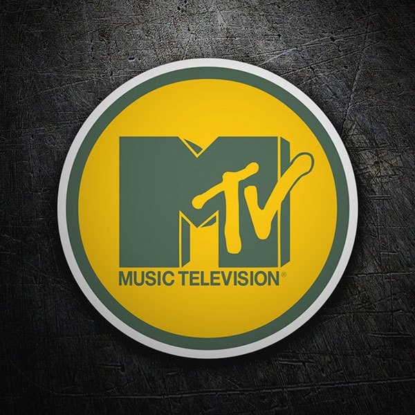 Car & Motorbike Stickers: MTV Yellow