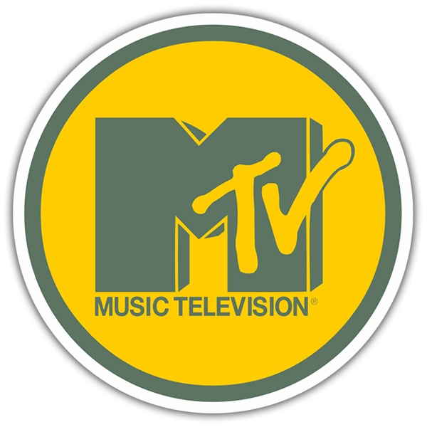 Car & Motorbike Stickers: MTV Yellow
