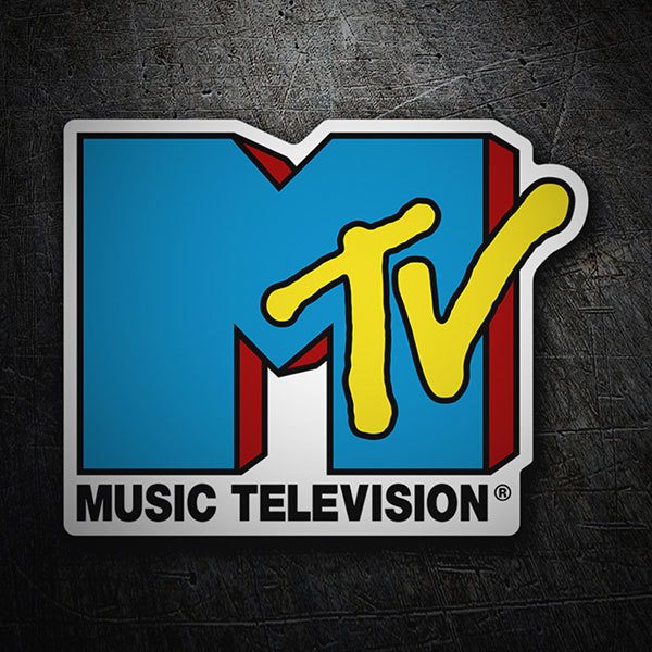 Car & Motorbike Stickers: MTV Blue