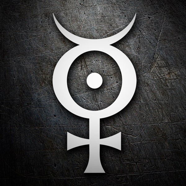 Car & Motorbike Stickers: Marilyn Manson Circular Symbol