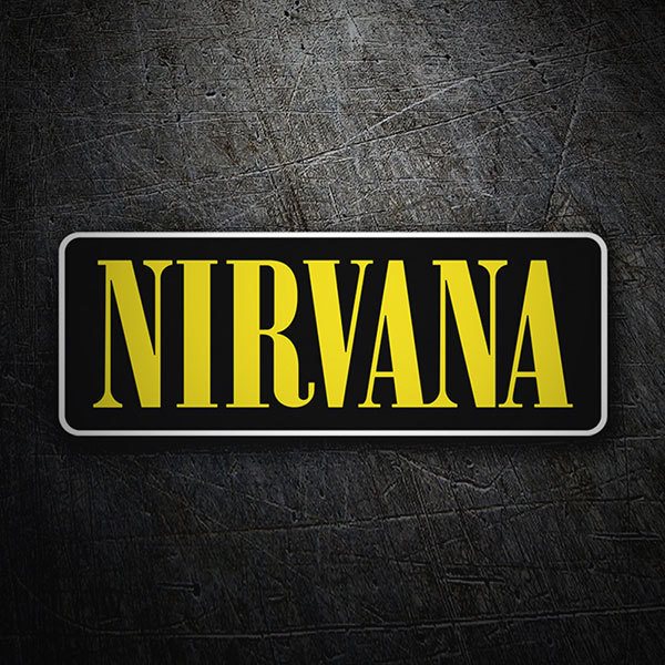 Car & Motorbike Stickers: Nirvana Logo 1