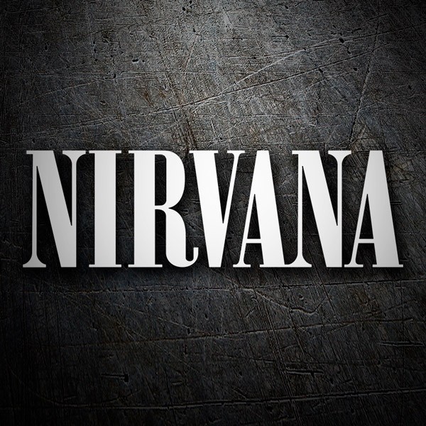 Car & Motorbike Stickers: Nirvana Logo with Bold Text