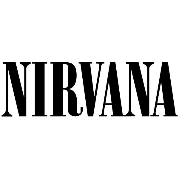 Car & Motorbike Stickers: Nirvana Logo with Bold Text