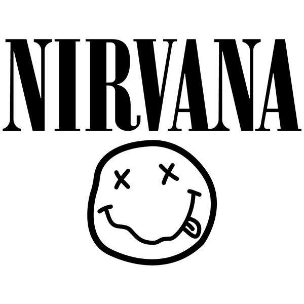 Car & Motorbike Stickers: Nirvana and Smiley Drunk