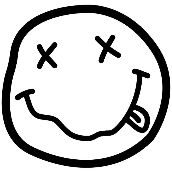 Nirvana Smiley Face Band Logo 110 Vinyl Decal Sticker