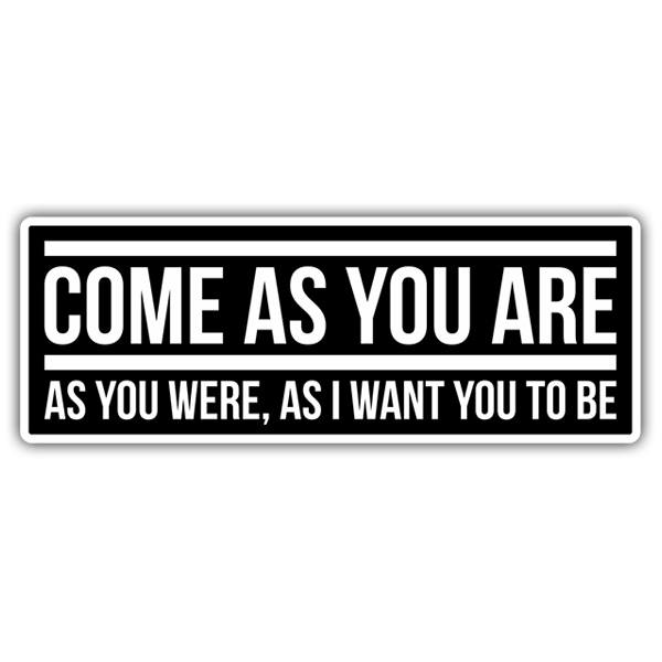 Car & Motorbike Stickers: Nirvana - Come as you are