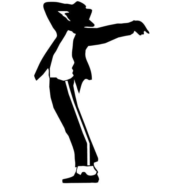 Car & Motorbike Stickers: Silhouette of Michael Jackson Dancing - Billie Jea
