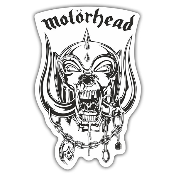 Car & Motorbike Stickers: Motörhead - Snaggletooth White