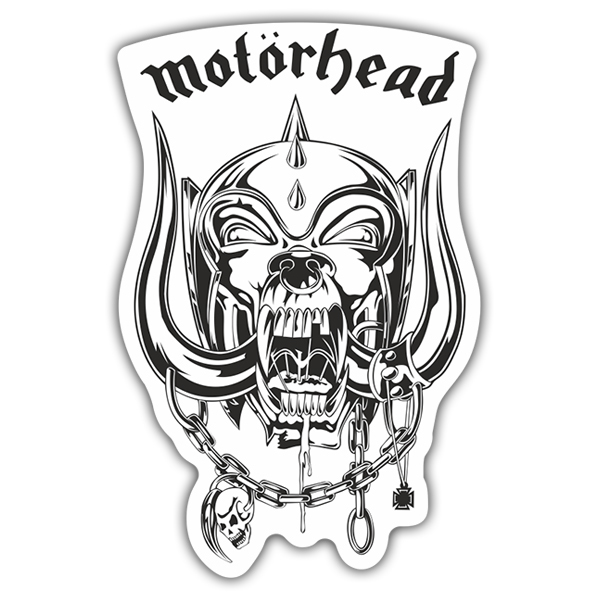 Sticker Motorhead Snaggletooth White Muraldecal Com