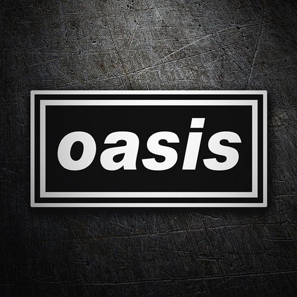 Car & Motorbike Stickers: Logo Oasis in Minimalist Design