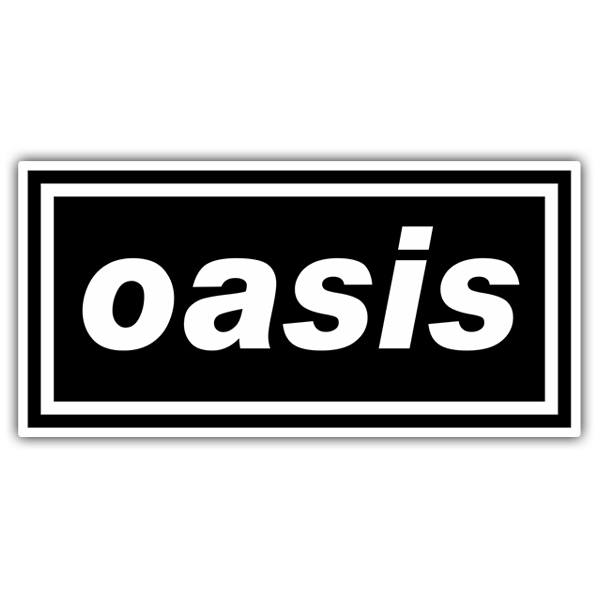 Car & Motorbike Stickers: Logo Oasis in Minimalist Design