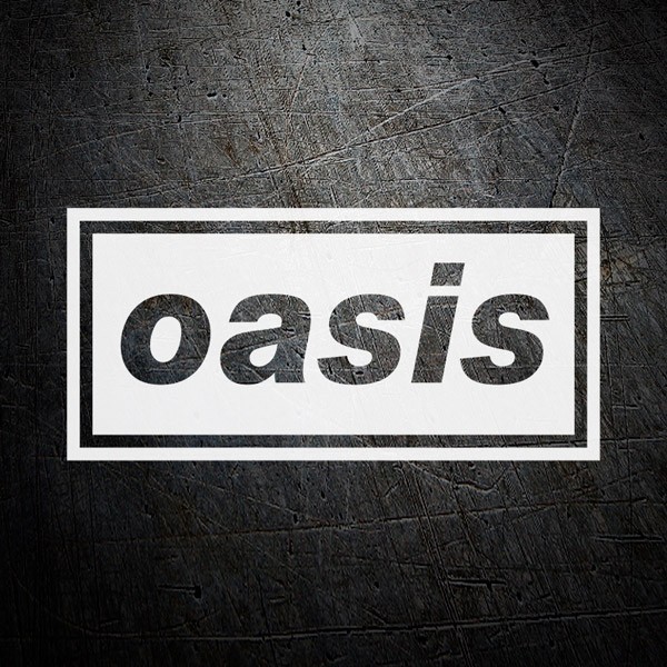 Car & Motorbike Stickers: Oasis Logo in Lowercase Letters