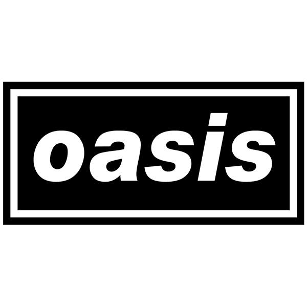 Car & Motorbike Stickers: Oasis Logo in Lowercase Letters