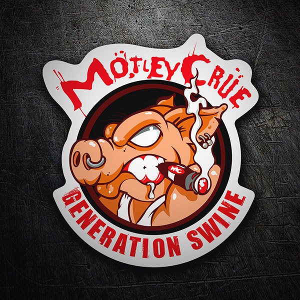 Car & Motorbike Stickers: Mötley Crüe - Generation Swine